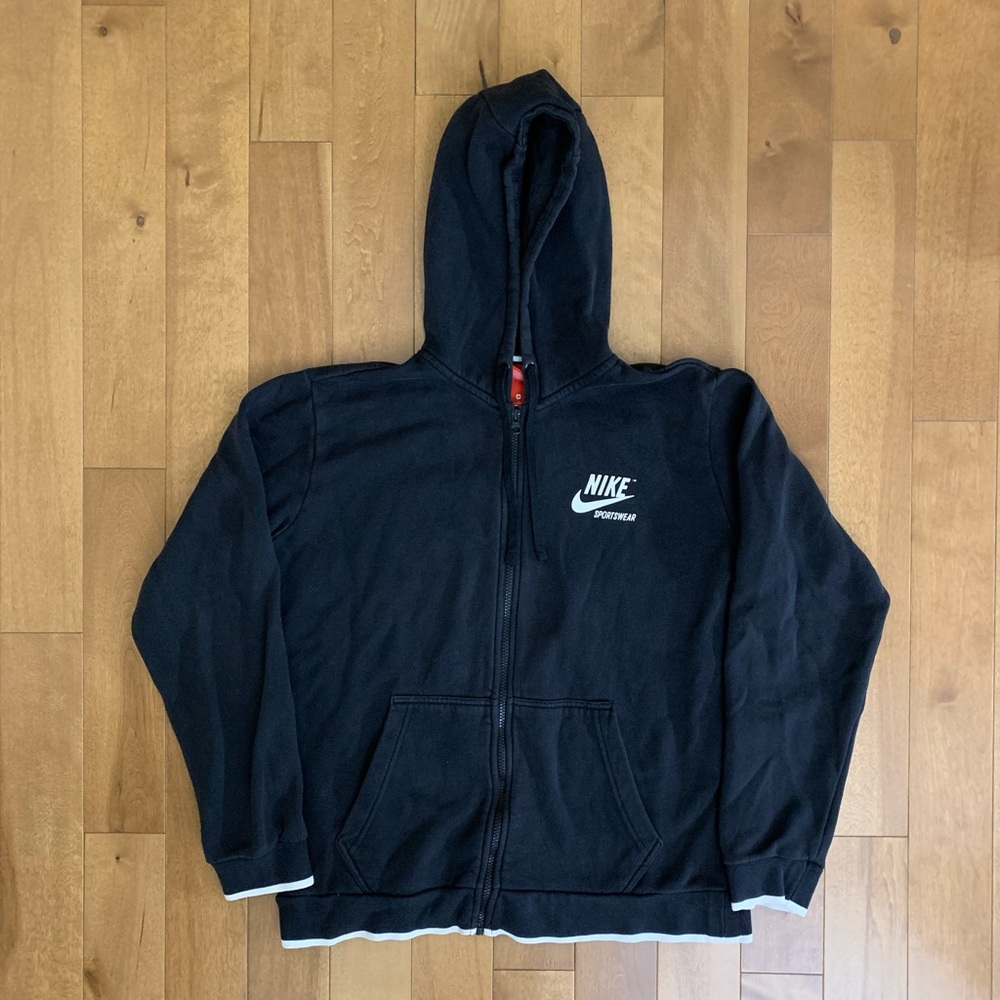 Nike Black Zip Up Sweater